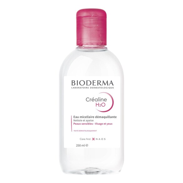 Créaline H2O - Eau micellaire démaquillante visage pour peaux sensibles, BIODERMA