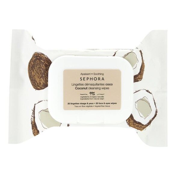 Lingettes démaquillantes et exfoliantes - Lingettes compostables, SEPHORA COLLECTION