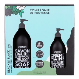 Duo Black is Black  - Coffret soin mains et corps Thé Noir