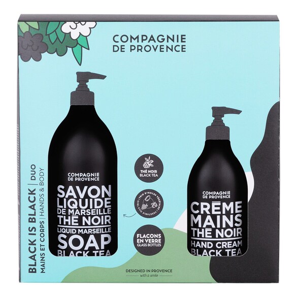 Duo Black is Black  - Coffret soin mains et corps Thé Noir, LA COMPAGNIE DE PROVENCE