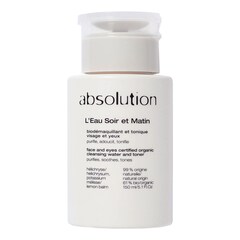 L'Eau Soir et Matin - Biodémaquillant et tonique visage et yeux, ABSOLUTION