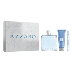 Chrome - Coffret Eaux de Toilette + Shampooing Cheveux et Corps, AZZARO