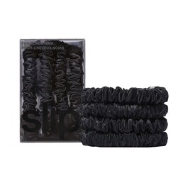 Chouchous Pure Soie Skinny Noir - Accessoire Cheveux