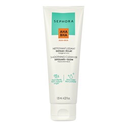 Nettoyant lissant exfolie + éclat - Gel nettoyant visage et cou