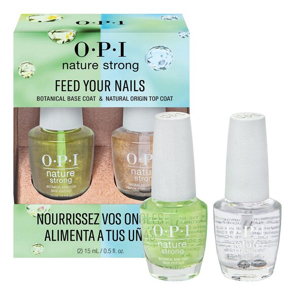 NATURE STRONG - Duo base de vernis à ongle et top coat, OPI