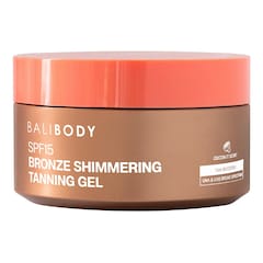 Shimmering Tanning Gel SPF 15  - Gel Bronzant Lumineux SPF 15, BALI BODY