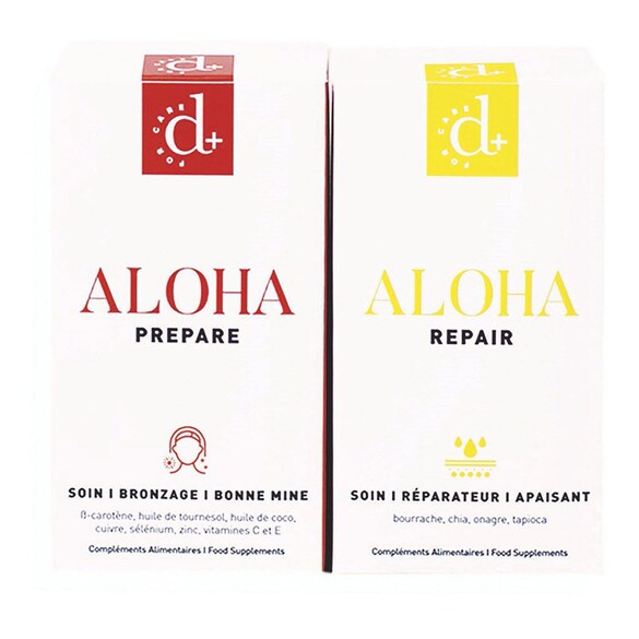 ALOHA Duo Parfait Bonne mine et Réparation - Compléments alimentaires, D+ FOR CARE