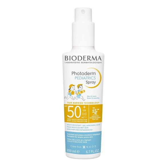 Photoderm Pediatrics Spray SPF50+ - Spray pour le corps solaire, BIODERMA