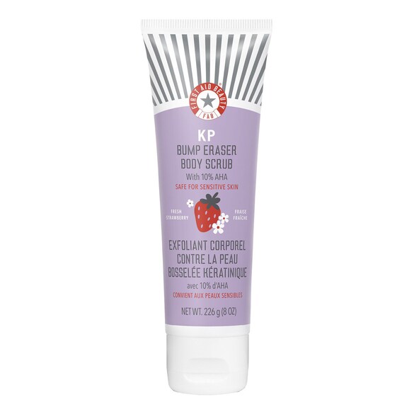 KP Body Scrub Strawberry - Gommage corps douceur immédiate AHA à la Fraise, FIRST AID BEAUTY