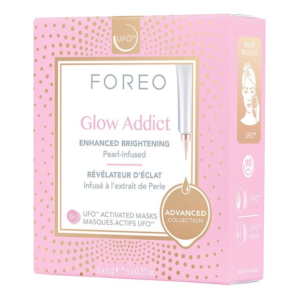 UFO ™ Glow Addict - Masque visage révélateur d'éclat, FOREO