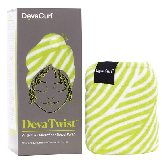 DevaTwist - Serviette Microfibres À Enrouler Anti-Frisottis, DEVACURL