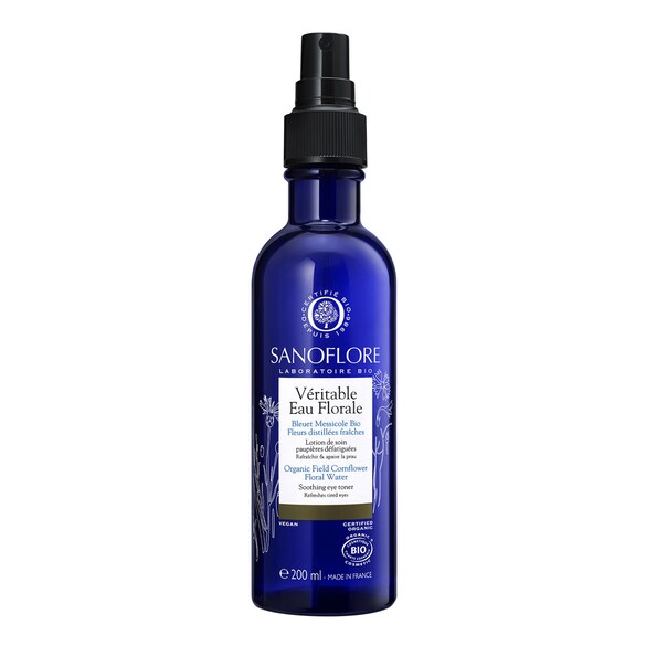 Véritables Eaux Florales - Eau florale de bleuet certifiée bio regard frais, SANOFLORE