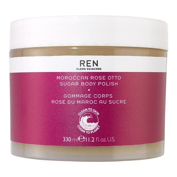 Rose Du Maroc - Gommage Corps Au Sucre, REN CLEAN SKINCARE