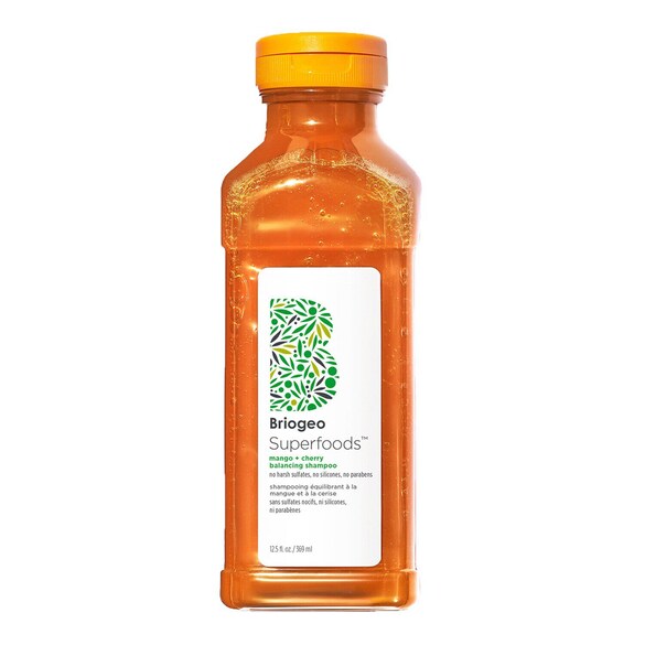 Superfoods mangue + cerise - Shampooing équilibrant et régulateur de sébum, BRIOGEO