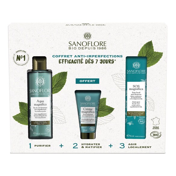 Magnifica - Coffret découverte Magnifica anti-imperfections certifiée bio, SANOFLORE