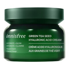 Crème Acide Hyaluronique aux graines de Thé Vert - Crème Hydratante Visage, INNISFREE
