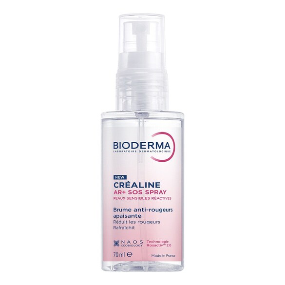 Créaline AR+ SOS Spray - Brume anti-rougeurs apaisante, BIODERMA