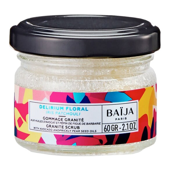 Délirium Floral Iris Patchouli - Gommage corps Format Voyage, BAÏJA