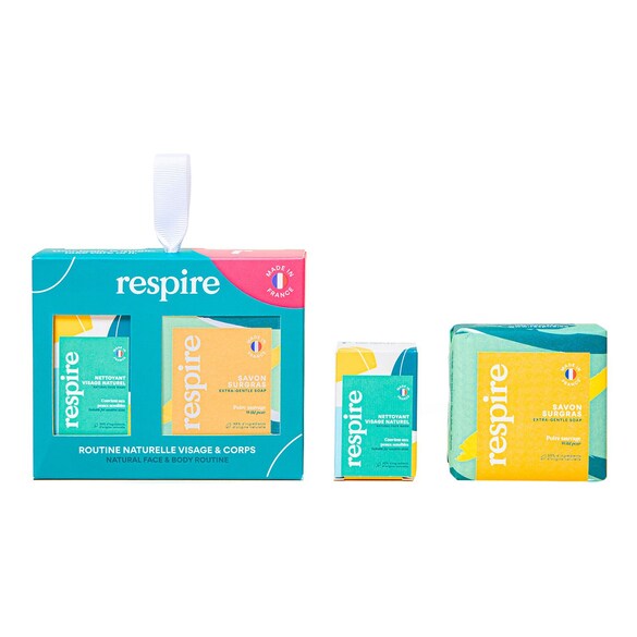 Routine naturelle visage & corps - Kit visage et bain, RESPIRE