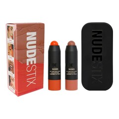 Sunkissed Peach Blush and Bronze 2-Piece Kit - Coffret Maquillage Teint, NUDESTIX