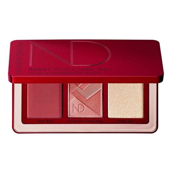 Berry Pop Cheek Trio - Palette de Blush et Enlumineurs, NATASHA DENONA