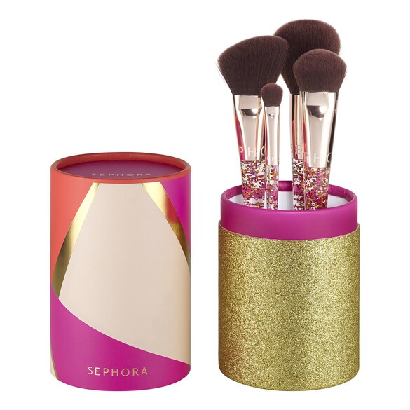 Glitter Brush Set - Kit De 4 Pinceaux Visage Et Yeux, SEPHORA COLLECTION