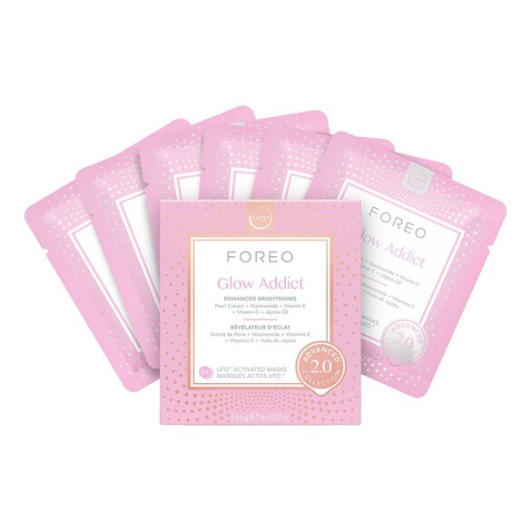 UFO Masks Glow Addict 2.0 – Masque Révélateur d'éclat, FOREO