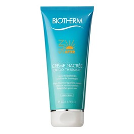 Crème nacrée après-soleil hautement hydratante