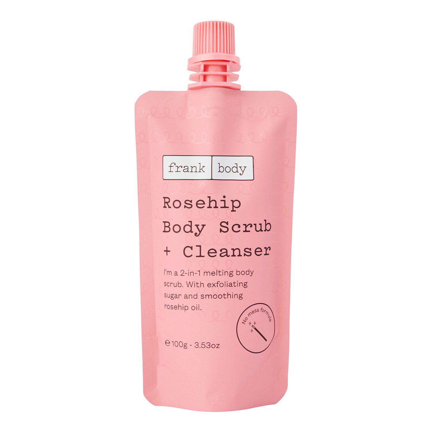 rosehip body scrub & cleanser - exfoliant et nettoyant pour le corps