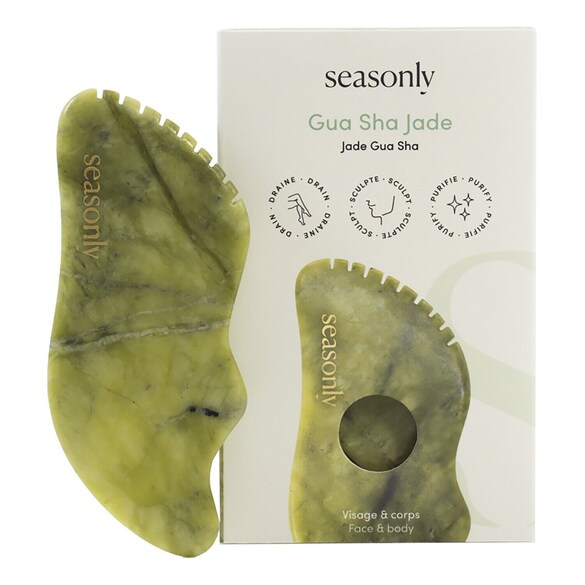 Gua Sha Jade - Accessoire visage Pierre de Massage, SEASONLY