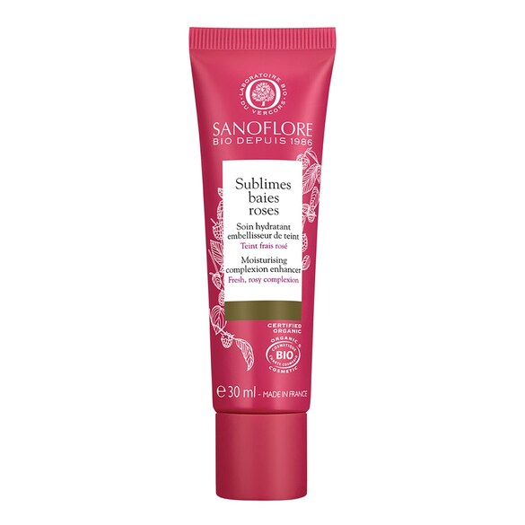 Sublimes Baies Roses - Crème teintée certifiée bio hydratante illuminatrice, SANOFLORE