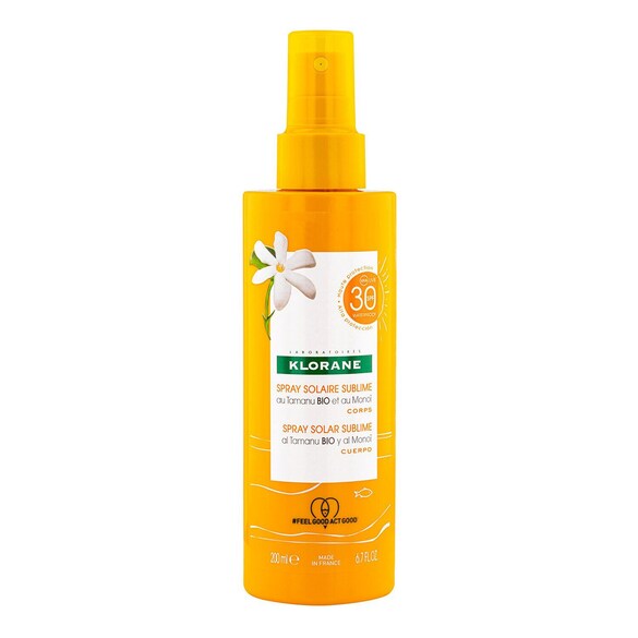 Solaire - Spray Solaire Sublime SPF30 au Tamanu BIO et au Monoï - Corps, KLORANE