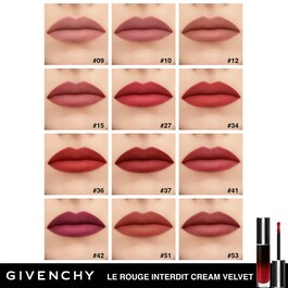 Le Rouge Interdit Cream Velvet - Rouge à lèvres mat longue tenue