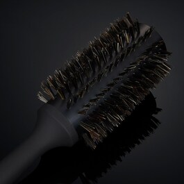 Brosse Ronde Poils Naturels - Lissage Cheveux Mi-Longs, Courts