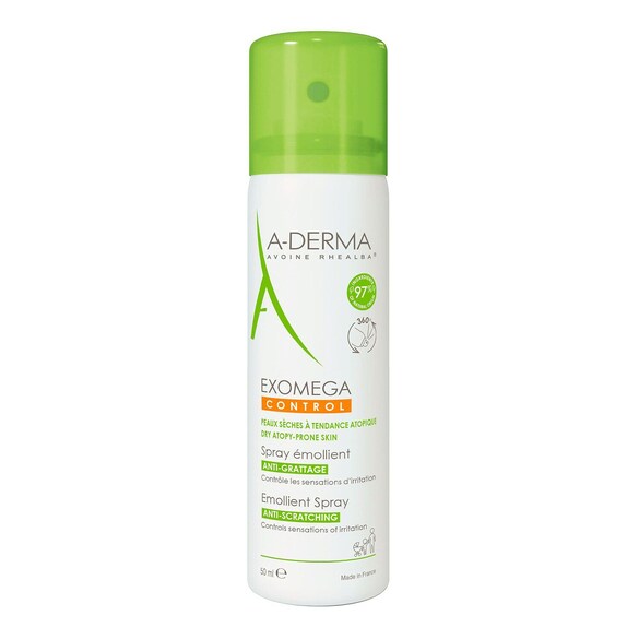 Exomega Control - Spray émollient anti-grattage, A-DERMA