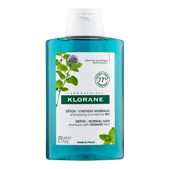Shampoing à la Menthe aquatique BIO - Détox Cheveux normaux, KLORANE