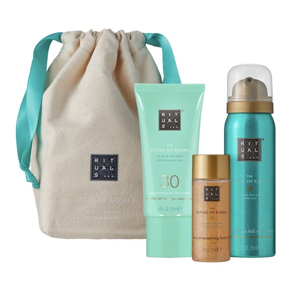 the ritual of karma - trousse d'été soin et bain pour le visage et le corps