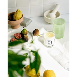 Basilic, Feuilles De Figuier, Menthe - Bougie parfumée