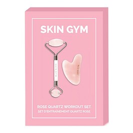 Coffret de gym du visage en quartz rose