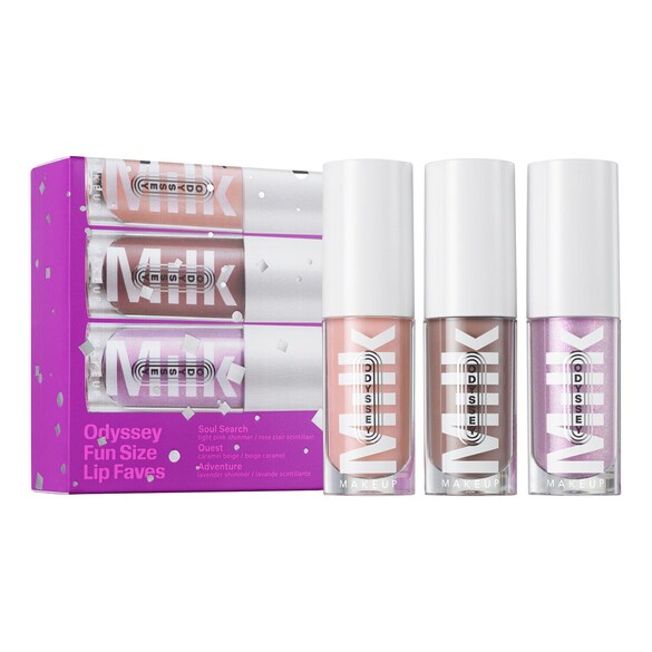Odyssey Fun Size Lip Faves - Coffret gloss à huile Odyssey format voyage , MILK MAKEUP