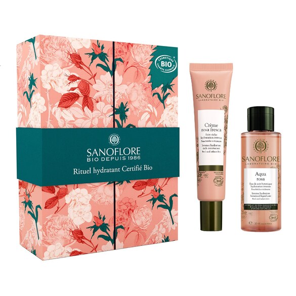 Rosa fresca - Coffret Noël Soin Visage Hydratant, SANOFLORE