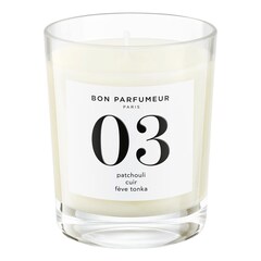Patchouli, Cuir, Fèves de tonka - Bougie, BON PARFUMEUR