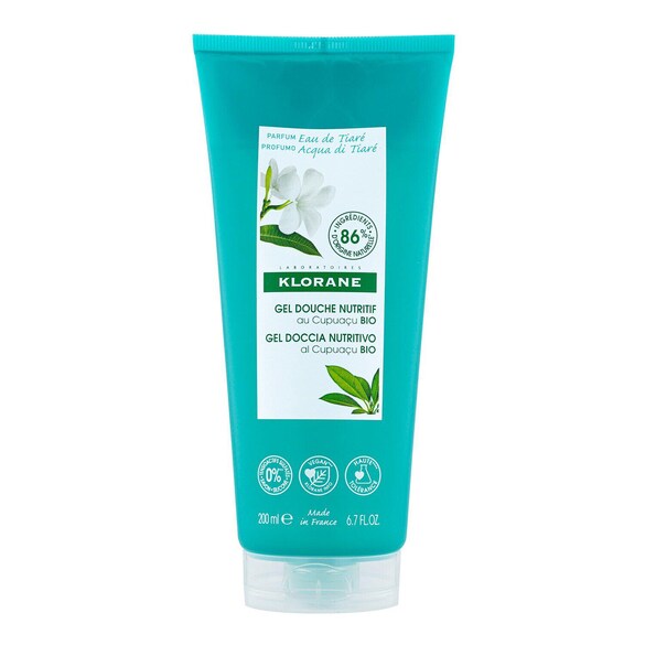 Gel douche au beurre de Cupuaçu BIO - Eau de Tiaré Tous types de peaux, KLORANE