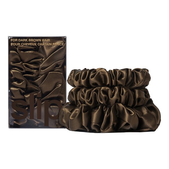 Back to basics - Chouchous Pure Soie Pour cheveux Châtain Foncé, SLIP