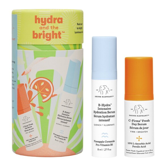 Hydra and the bright™ - Coffret soin 2 sérums format voyage, DRUNK ELEPHANT
