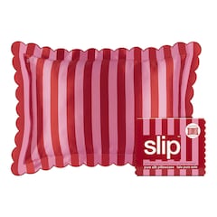 slip taie d'oreiller pure soie avec un contour festonné  - queen , SLIP