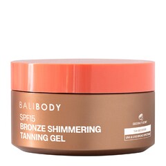 Shimmering Tanning Gel SPF 15  - Gel Bronzant Lumineux SPF 15, BALI BODY
