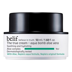 The True Cream Aqua Bomb Aloe Vera - Gel-crème visage hydratante et apaisante, BELIF