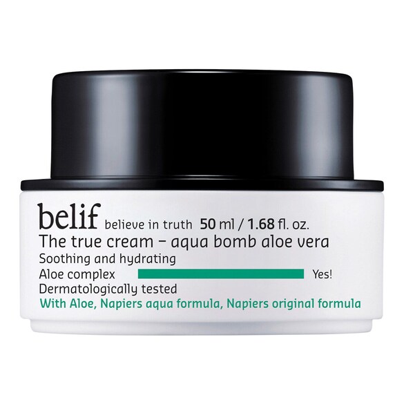 the true cream aqua bomb aloe vera - gel-crème visage hydratante et apaisante
