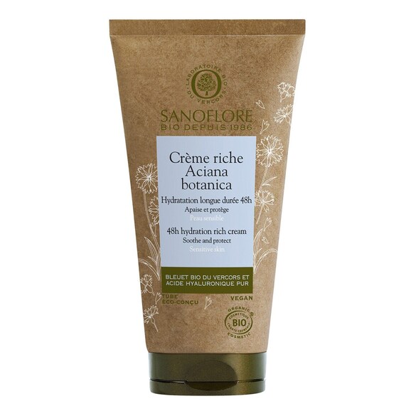 Aciana Botanica - Crème riche hydratante apaisante certifiée bio, SANOFLORE